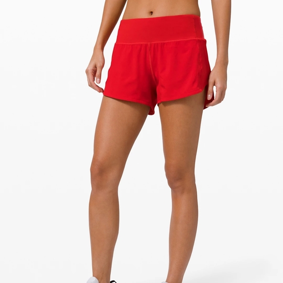 lululemon athletica Pants - Lululemon Speed Up Red Running Shorts